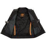 Milwaukee Leather LKM3710 Men’s Black Leather Club Style Motorcycle Rider Vest w/ Zipper and Snap Button Closure - Image 10