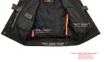 Milwaukee Leather LKM3713 Men’s Black Leather Club Style Motorcycle Rider Vest W/ Dual Closure Zipper and Snaps - Image 5
