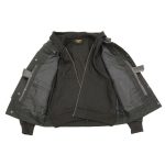 Milwaukee Leather LKM3714 Men’s Black Club Style ‘2 in 1’ Zipper Leather Vest with Removable Full Sleeve Hoodie - Image 7