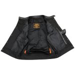 Milwaukee Leather LKM3720 Men’s Black Leather Club Style Motorcycle Rider Vest with Concealed Snap Button Closure - Image 4