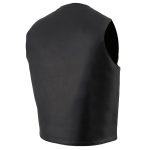 Milwaukee Leather LKM3730 Men’s Black Leather Western Style V-Neck Motorcycle Rider Vest with Front Snap Closure - Image 5