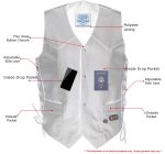 Milwaukee Leather Men’s Classic ‘Side Laced Black Western Style Motorcycle Vest – LKM3776 - Image 2