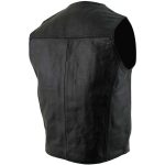 Milwaukee Leather Men’s Black Classic Western Style Motorcycle Leather Rider Vest – LKM3778 - Image 4
