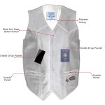 Milwaukee Leather Men’s Black Classic Western Style Motorcycle Leather Rider Vest – LKM3778 - Image 2