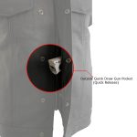 Milwaukee Leather Men’s Barrage Flat Black Leather Motorcycle Club Style Vest – LKM3790 - Image 2