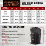 Milwaukee Leather Men’s Drifter Black Collarless Buffalo Leather Motorcycle Vest – LKM3792 - Image 3