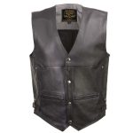 Milwaukee Leather Men’s Road King Black Cowhide Leather Motorcycle Vest – LKM3793 - Image 7