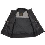 Milwaukee Leather Men’s Quick Draw Black Cowhide Leather Motorcycle Vest – LKM3794 - Image 5