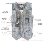 Milwaukee Leather Men’s Wreck Distressed Brown Leather Motorcycle Vest – LKM3795 - Image 2
