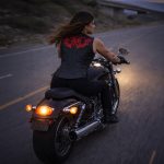 Milwaukee Leather Women’s Bling V-Neck Leather Motorcycle Vest with Rhinestone Detail - Image 7