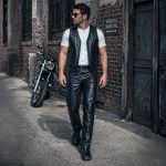 Milwaukee Leather LKM5716 Men’s Classic Black Premium Leather Fitted Casual Biker Leather Pants - Image 7