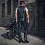 Milwaukee Leather LKM5716 Men’s Classic Black Premium Leather Fitted Casual Biker Leather Pants - Image 5