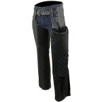 Milwaukee Leather Chaps for Men’s Black Leather Dual Side Thigh Zipper Close Pockets Motorcycle Rider Chap- LKM5782 - Image 6