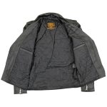 Milwaukee Leather Youth Size Classic Style Black Police Biker Leather Jacket LKY1950 - Image 4