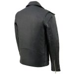 Milwaukee Leather Youth Size Classic Style Black Police Biker Leather Jacket LKY1950 - Image 7