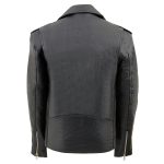 Milwaukee Leather Youth Size Classic Style Black Police Biker Leather Jacket LKY1950 - Image 2