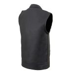 Milwaukee Leather LKY3850 Youth Size Black Leather Open Neck Club Style Motorcycle Riders Vest - Image 6