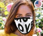 Air Soul MP7923FM ‘Love’ Protective Face Mask with Optional Filter Pocket - Image 3