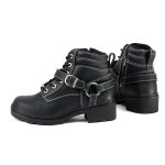 Milwaukee Motorcycle Clothing Company MB228 Paragon Leather Women’s Black Motorcycle Boots - Image 4