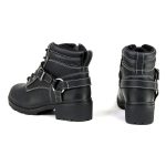 Milwaukee Motorcycle Clothing Company MB228 Paragon Leather Women’s Black Motorcycle Boots - Image 5