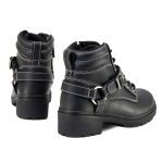 Milwaukee Motorcycle Clothing Company MB228 Paragon Leather Women’s Black Motorcycle Boots - Image 6