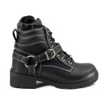 Milwaukee Motorcycle Clothing Company MB228 Paragon Leather Women’s Black Motorcycle Boots - Image 7