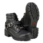 Milwaukee Motorcycle Clothing Company MB228 Paragon Leather Women’s Black Motorcycle Boots - Image 8