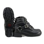 Milwaukee Motorcycle Clothing Company MB228 Paragon Leather Women’s Black Motorcycle Boots - Image 9