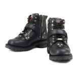 Milwaukee Motorcycle Clothing Company MB233 Road Captain Leather Women’s Black Motorcycle Boots - Image 11