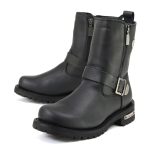 MMCC MB407 Men’s Afterburner Black Leather Biker Boots – Riding Footwear - Image 3