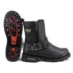 MMCC MB407 Men’s Afterburner Black Leather Biker Boots – Riding Footwear - Image 9