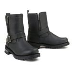 MMCC MB407 Men’s Afterburner Black Leather Biker Boots – Riding Footwear
