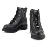 MMCC MB408 Men’s Accelerator Black Leather Biker Boots – Riding Footwear - Image 11