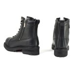 MMCC MB408 Men’s Accelerator Black Leather Biker Boots – Riding Footwear - Image 5