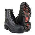 MMCC MB408 Men’s Accelerator Black Leather Biker Boots – Riding Footwear - Image 8