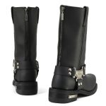 MMCC MB410 Men’s Classic Harness Black Leather Biker Boots – Riding Footwear - Image 6