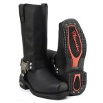 MMCC MB410 Men’s Classic Harness Black Leather Biker Boots – Riding Footwear - Image 8