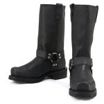 Milwaukee Motorcycle Clothing Company MB411 Men’s Black Drag Harness Motorcycle Leather Boots - Image 11