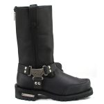 Milwaukee Motorcycle Clothing Company MB411 Men’s Black Drag Harness Motorcycle Leather Boots - Image 7