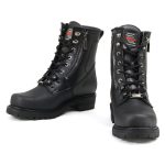 MMCC MB416 Men’s Trooper Black Leather Biker Boots – Riding Footwear - Image 11