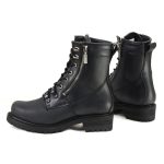 MMCC MB416 Men’s Trooper Black Leather Biker Boots – Riding Footwear - Image 4
