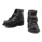MMCC MB433 Men’s Road Captain Black Leather Biker Boots – Riding Footwear - Image 11