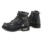 MMCC MB433 Men’s Road Captain Black Leather Biker Boots – Riding Footwear - Image 9