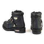 MMCC MB433 Men’s Road Captain Black Leather Biker Boots – Riding Footwear - Image 5