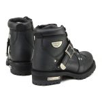 MMCC MB433 Men’s Road Captain Black Leather Biker Boots – Riding Footwear - Image 6