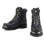 MMCC MB440 Men’s Throttle Black Leather Biker Boots – Riding Footwear - Image 15