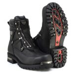 MMCC MB440 Men’s Throttle Black Leather Biker Boots – Riding Footwear - Image 12