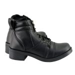 Milwaukee Leather MBK9255 Boys Black Lace-Up Boots with Side Zipper Entry - Image 9