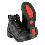 Milwaukee Leather MBK9255 Boys Black Lace-Up Boots with Side Zipper Entry - Image 10