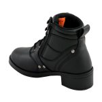 Milwaukee Leather MBK9265 Boys Black Lace-Up Boots with Side Zipper Entry - Image 7